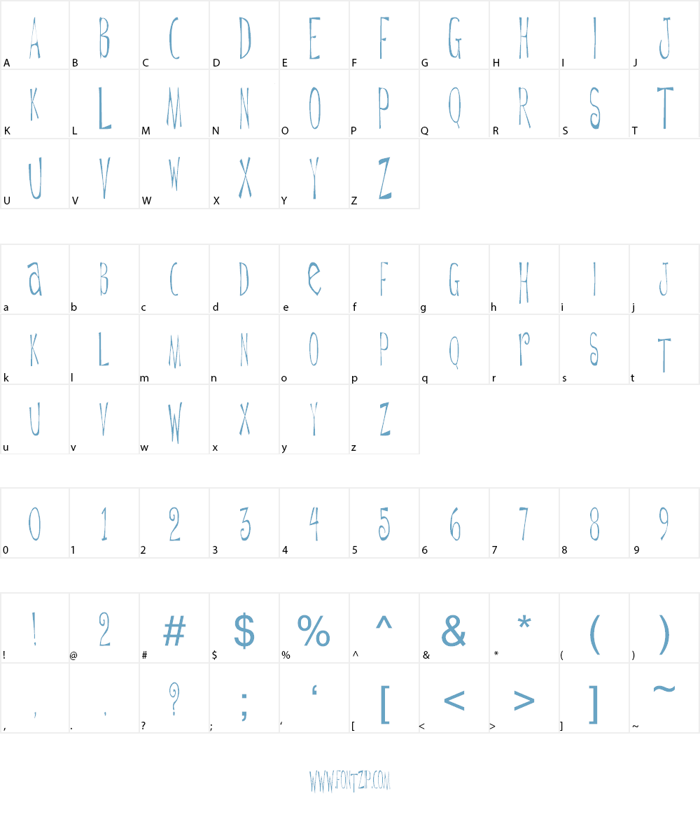 Daytripper Font Character